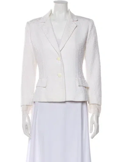 Pre-owned Bill Blass Blazer In Neutral