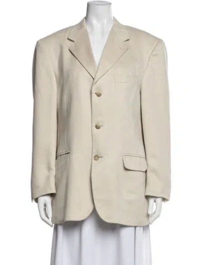Pre-owned Bill Blass Blazer In Neutrals