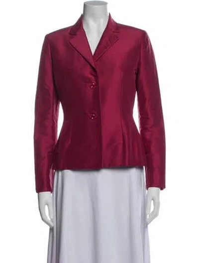 Pre-owned Bill Blass Blazer In Pink