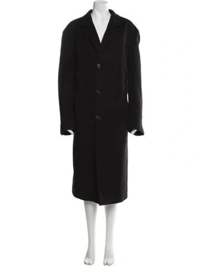 Pre-owned Bill Blass Cashmere Coat In Black