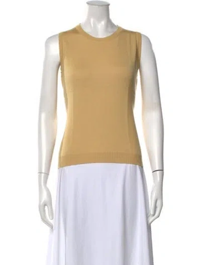 Pre-owned Bill Blass Cashmere Crew Neck Sweater In Neutrals