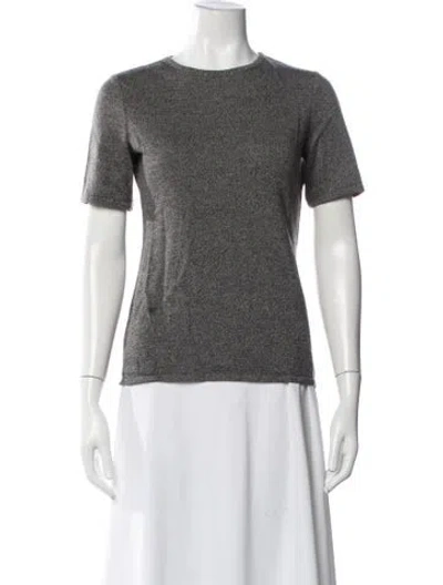 Pre-owned Bill Blass Cashmere Crew Neck T-shirt In Black