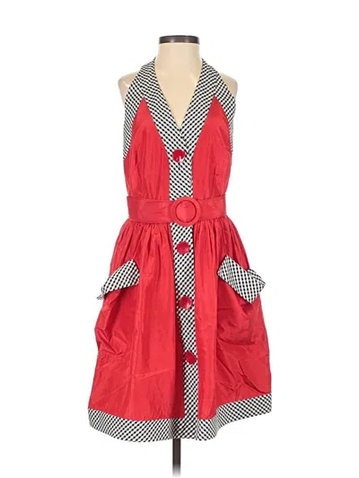 Pre-owned Bill Blass Casual Dress In Red