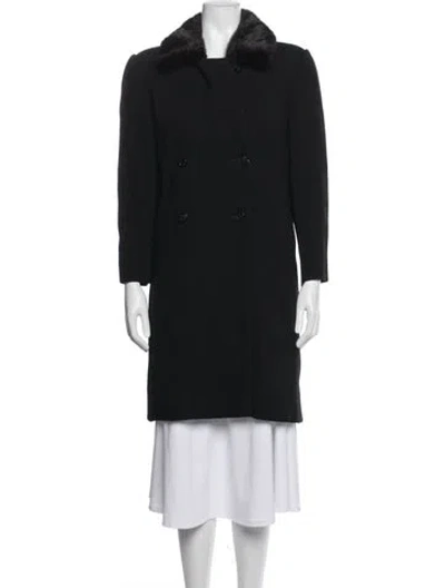 Pre-owned Bill Blass Coat In Black