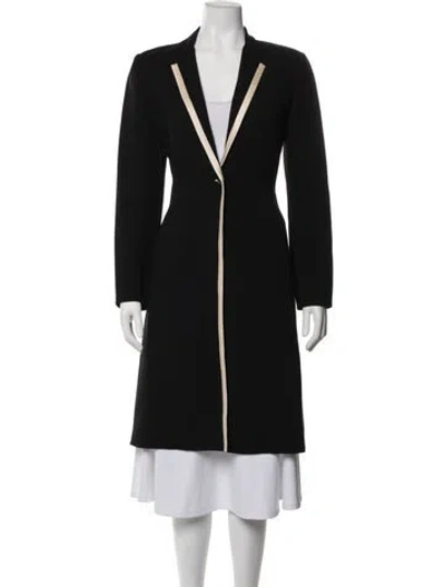 Pre-owned Bill Blass Coat In Black