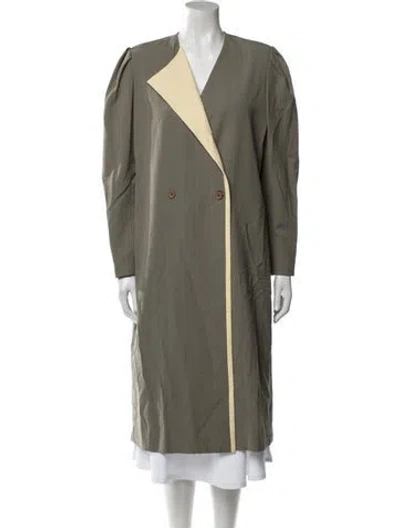 Pre-owned Bill Blass Coat In Green