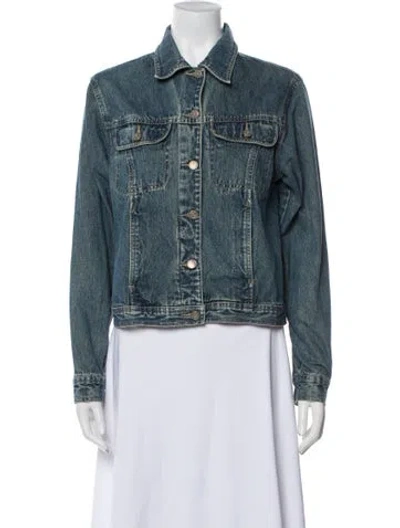 Pre-owned Bill Blass Denim Jacket In Blue