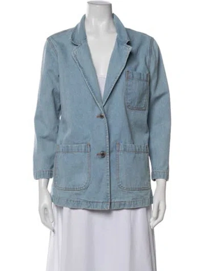 Pre-owned Bill Blass Denim Jacket In Blue