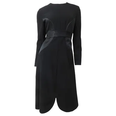 Pre-owned Bill Blass Dress With Circle Insets 1980s In Black