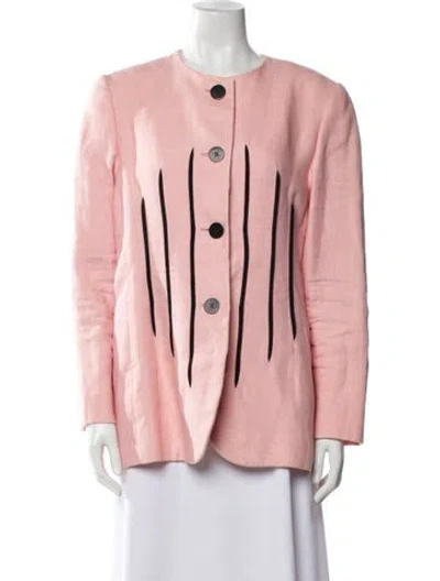Pre-owned Bill Blass Evening Jacket In Pink