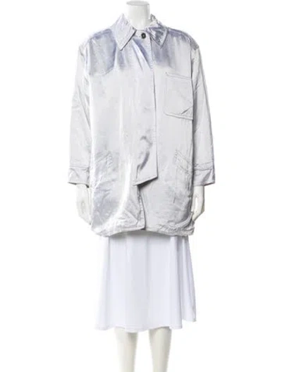 Pre-owned Bill Blass Evening Jacket In White