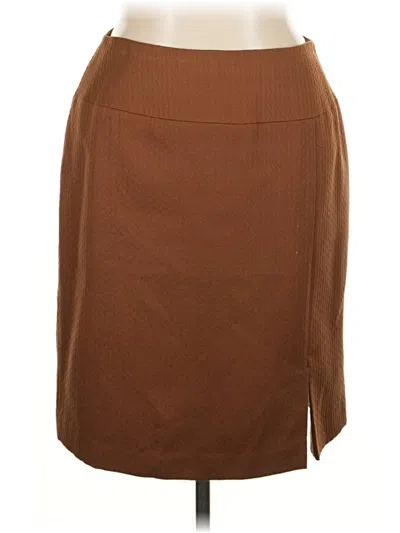 Pre-owned Bill Blass Formal Skirt In Brown