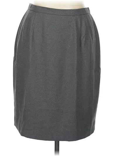 Pre-owned Bill Blass Formal Skirt In Gray