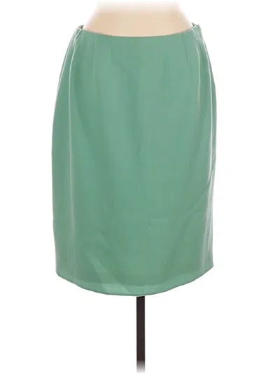 Pre-owned Bill Blass Formal Skirt In Green