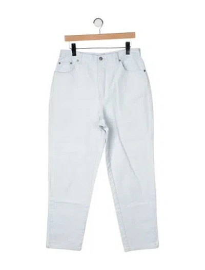 Pre-owned Bill Blass High-rise Straight Leg Jeans In Green