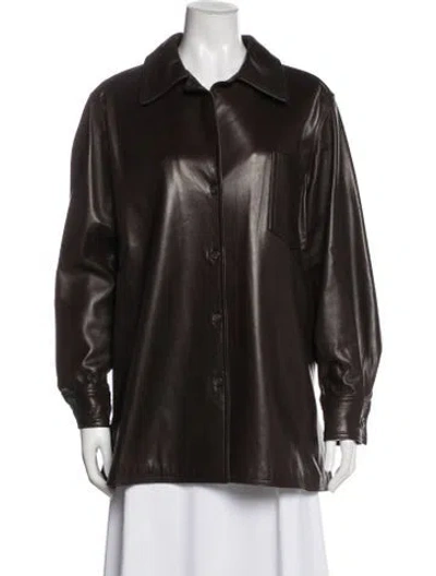 Pre-owned Bill Blass Jacket In Brown