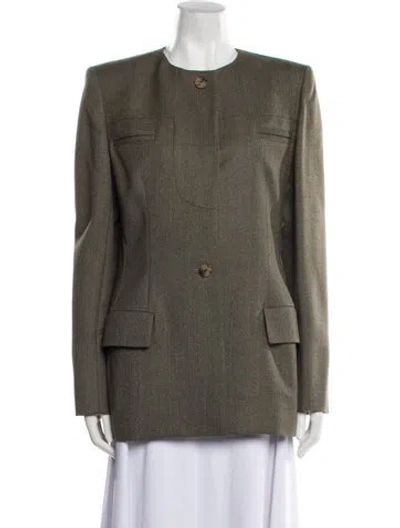 Pre-owned Bill Blass Jacket In Green