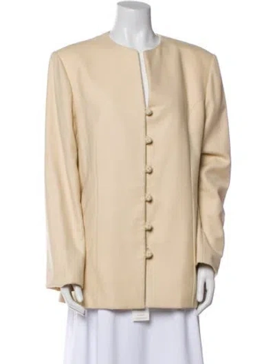 Pre-owned Bill Blass Jacket In Neutral