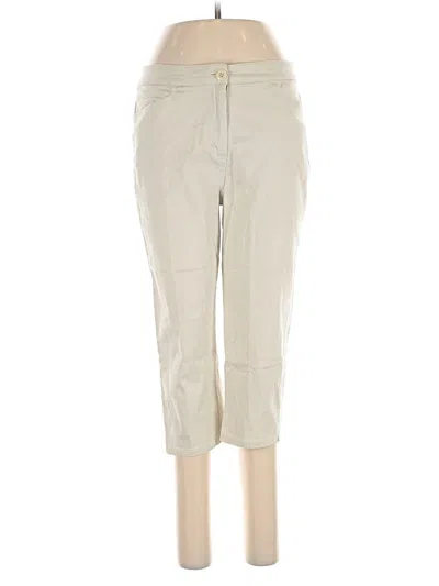 Pre-owned Bill Blass Khaki Pant In Ivory