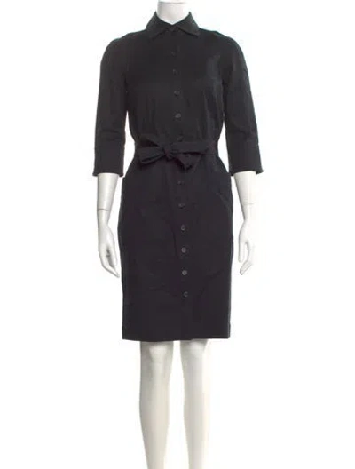 Pre-owned Bill Blass Knee-length Dress In Black