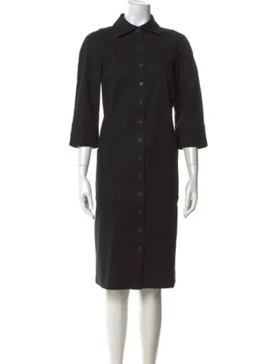 Pre-owned Bill Blass Knee-length Dress In Black