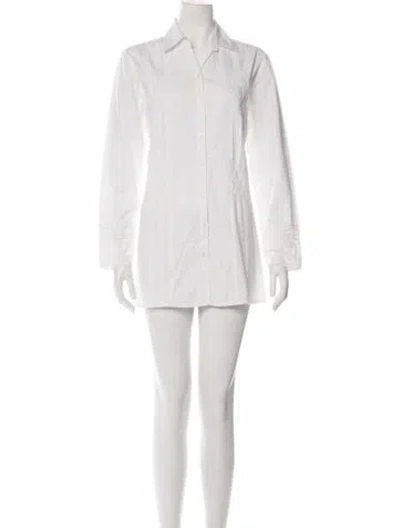Pre-owned Bill Blass Knee-length Dress In White