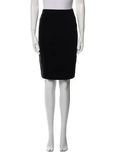 Pre-owned Bill Blass Knee-length Skirt In Black
