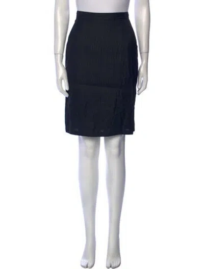 Pre-owned Bill Blass Knee-length Skirt In Black