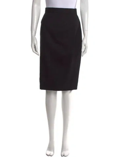 Pre-owned Bill Blass Knee-length Skirt In Black