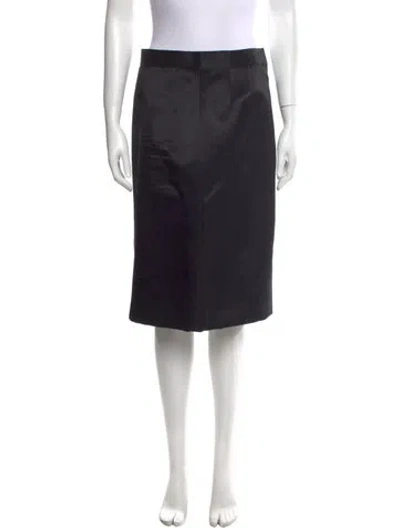 Pre-owned Bill Blass Knee-length Skirt In Black