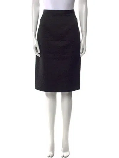 Pre-owned Bill Blass Knee-length Skirt In Black