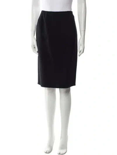 Pre-owned Bill Blass Knee-length Skirt In Black