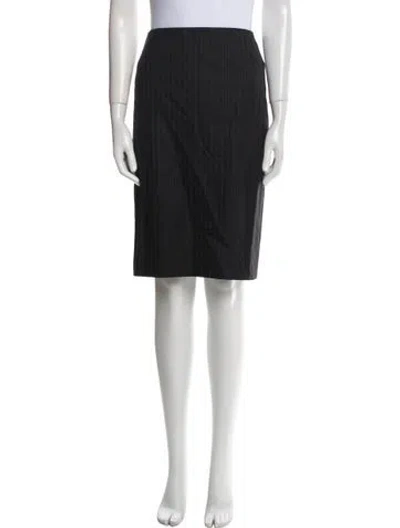 Pre-owned Bill Blass Knee-length Skirt In Black