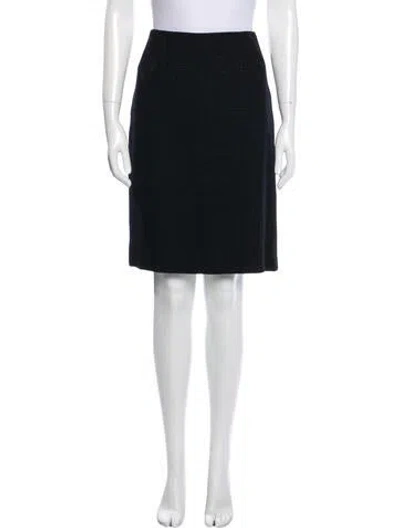 Pre-owned Bill Blass Knee-length Skirt In Black