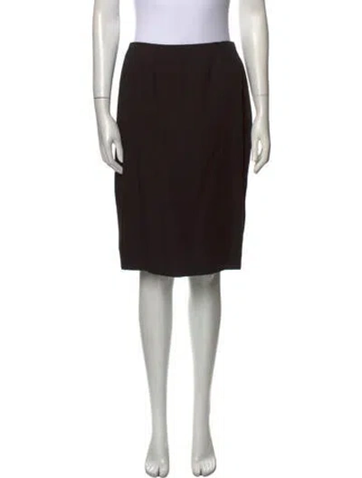 Pre-owned Bill Blass Knee-length Skirt In Black