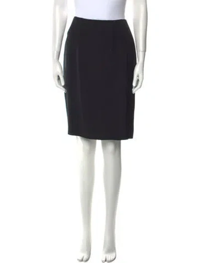 Pre-owned Bill Blass Knee-length Skirt In Black