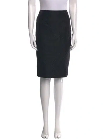 Pre-owned Bill Blass Knee-length Skirt In Black