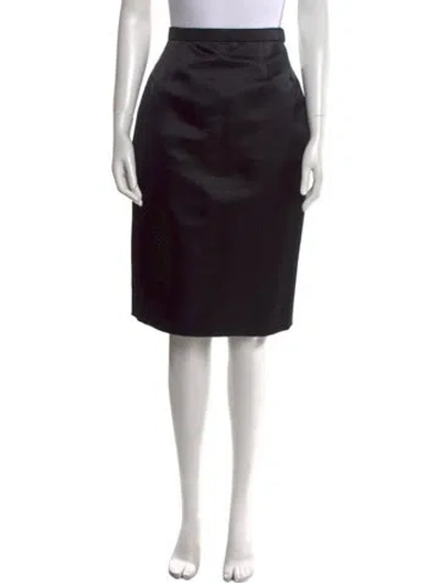Pre-owned Bill Blass Knee-length Skirt In Black
