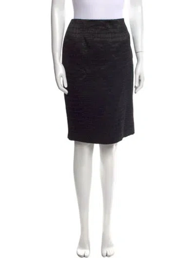 Pre-owned Bill Blass Knee-length Skirt In Black