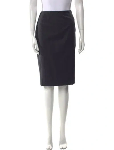 Pre-owned Bill Blass Knee-length Skirt In Black