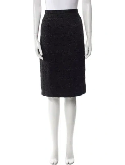 Pre-owned Bill Blass Knee-length Skirt In Black