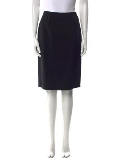Pre-owned Bill Blass Knee-length Skirt In Black