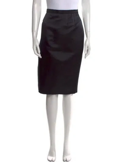 Pre-owned Bill Blass Knee-length Skirt In Black