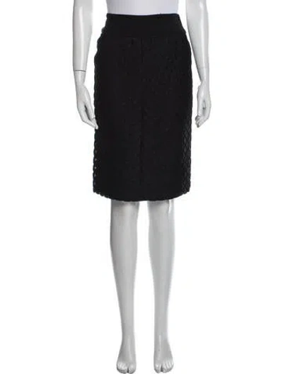 Pre-owned Bill Blass Knee-length Skirt In Black