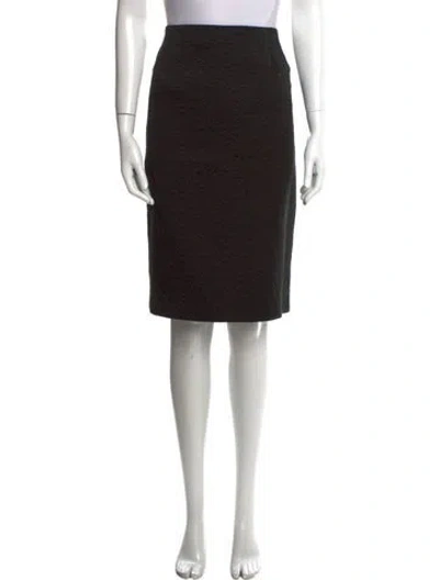 Pre-owned Bill Blass Knee-length Skirt In Black