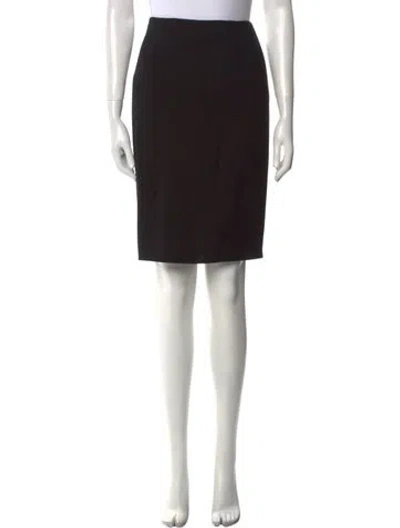 Pre-owned Bill Blass Knee-length Skirt In Black
