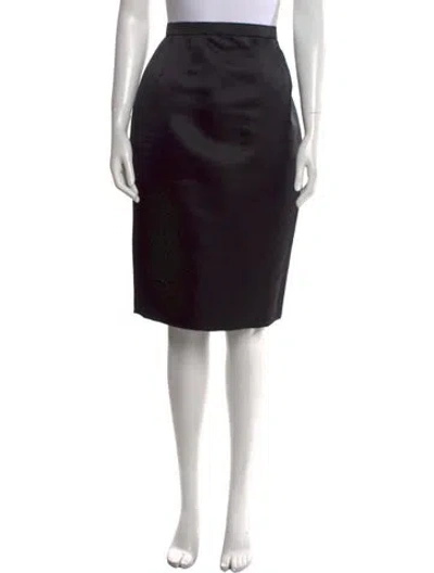 Pre-owned Bill Blass Knee-length Skirt In Black