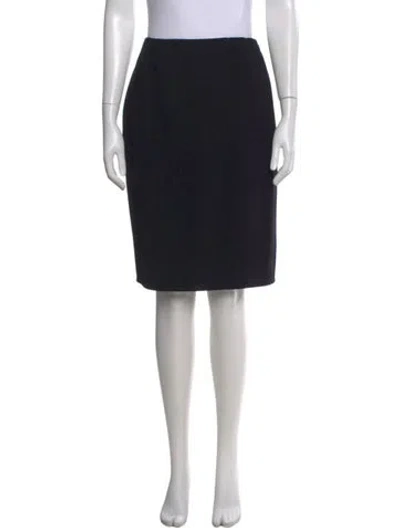 Pre-owned Bill Blass Knee-length Skirt In Black