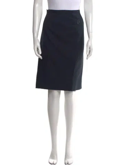 Pre-owned Bill Blass Knee-length Skirt In Blue