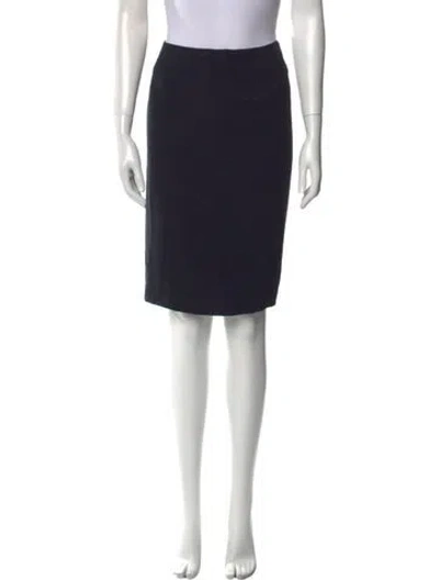 Pre-owned Bill Blass Knee-length Skirt In Blue